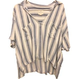 American Eagle Striped Blouse